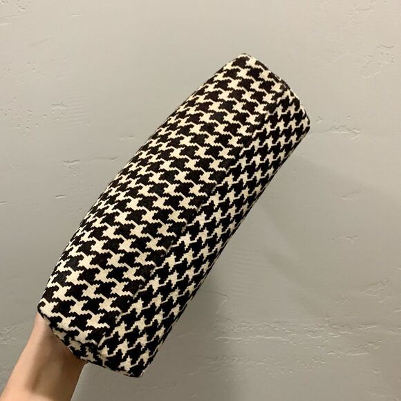Houndstooth Real Hair-on-horsehide Handmade Wooden Frame Clutch/Shoulder Bag - Picture 11 of 15
